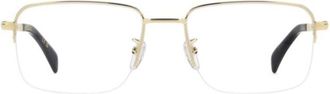 David Beckham Db 1150 Rectangular Gold-tone Steel Eyeglasses