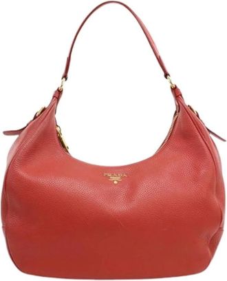 Prada Pre-owned Shoulder Bags, female, Red, Size: ONE SIZE Pre-owned Vintage Shoulder Bag
