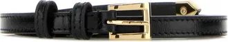 Prada Black Logo Buckle Belt