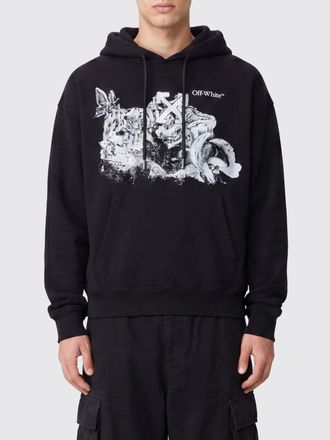 Off-white Felpa con cappuccio stampata