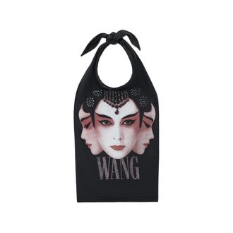 Alexander Wang Halter Top W/ Hotfix Graphic