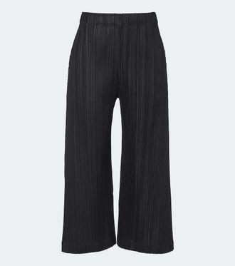 Pleats Please Issey Miyake Monthly Colors: July pleated wide-leg pants