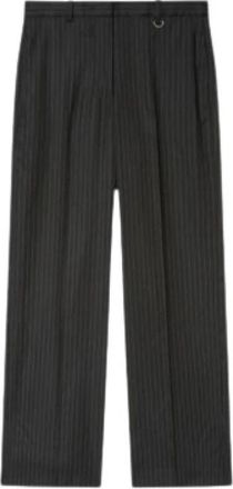 Isabel Marant Wijde Broek - Dames - Wijde Broeken - Zwart - S - Wol - Broeken