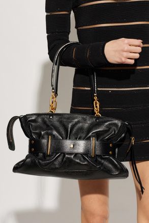 Balmain Anthem Shoulder Bag, Womens, Black