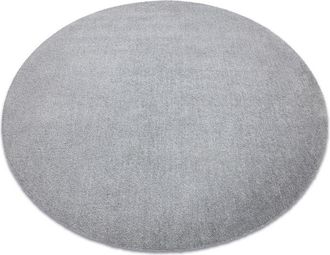 RugsX Rugsx - Modern washing carpet latio 71351060 circle silver grey round 120 cm