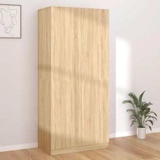 vidaXL Armadio Rovere Sonoma 90x52x200 Cm In Legno Multistrato - Vidaxl