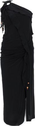 Isabel Marant Black One Shoulder Maxi Dress