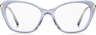 Marc Jacobs 54mm Cat Eye Optical Glasses in Azure at Nordstrom