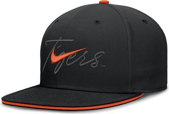 Nike Clemson Pro Nike Mens Dri-FIT College Fitted Hat in Black | NC1100ACLN-A2C