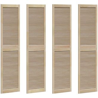 vidaXL Puertas De Armario Other 4 Pcs Marr&oacute;n 201 X 49.5 X 2.1 Cm Vidaxl