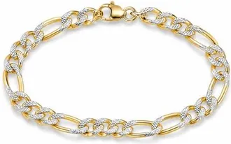 Argento Vivo Mens Two-Tone Bracelet in Gold/silver at Nordstrom