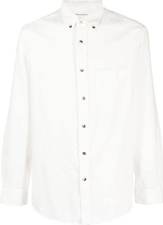 Brunello Cucinelli MenS Snow Button Down Shirt, Size M