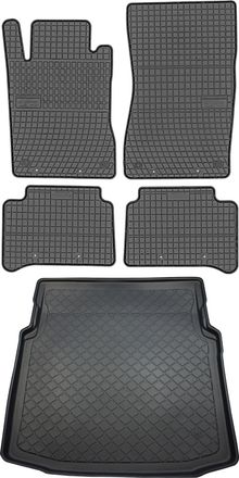 OEM Juego De Alfombrillas De Goma Para Coche Y Maletero Para Mercedes Cls I W219 Coup&eacute; (junio De 2004 A Octubre De 2010)
