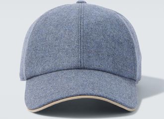 Eleventy Wool, silk, and cashmere baseball cap