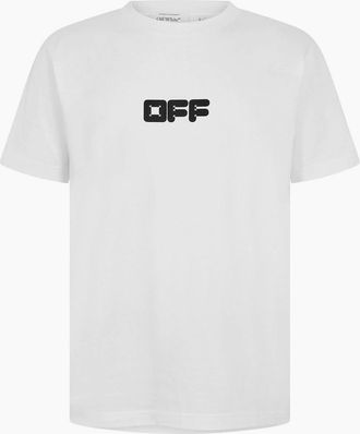 Off-white Mens Mens Slim Fit T Shirt - White - Size: 40