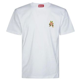 Diesel T-Norm Frog T-Shirt - male - Diesel - T-Shirts - White - 2XL - Tops