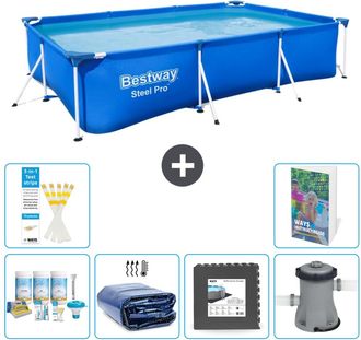 Bestway Piscina Bestway Steel Pro Rectangular - 300x201x66 Cm - 7-piezas S59