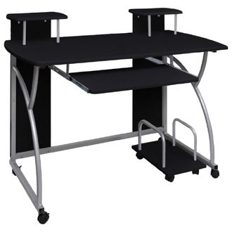 Berkfield Home Computer Desk Black 110x52x88.5 cm Engineered Wood