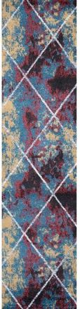 Jonathan Y Designs Cole Minimalist Diamond Trellis Area Rug in Multi/white at Nordstrom, Size 2Ft 0In X 8Ft 0In