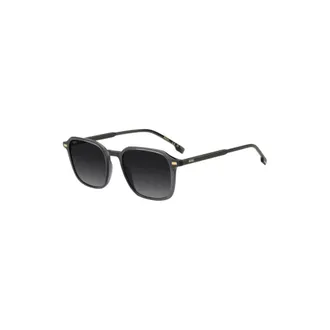 BOSS Sunglasses in dark-gray acetate with gold-tone logos