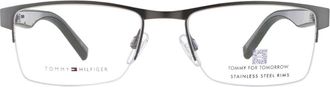 Tommy Hilfiger Demo Rectangular Mens Eyeglasses TH 2047 0R80 53
