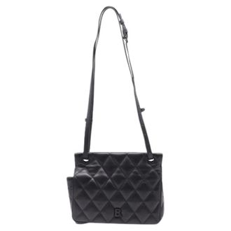 Balenciaga Pre-owned Cross Body Bags, female, Black, Size: ONE SIZE Pre-owned Medium Touch B Quilted Shoulder Bag