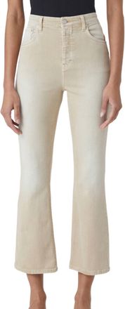 Closed Womens A Better Blue High Sun Pant In Reed Beige