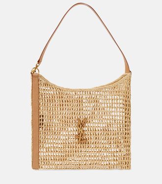 Saint Laurent Borsa a spalla Oxalis in crochet di rafia