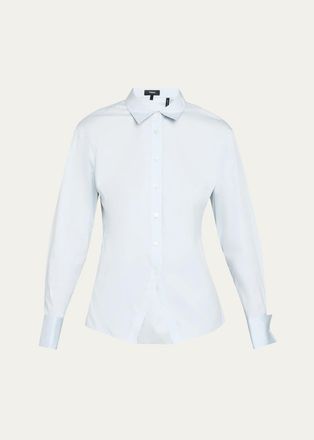 Theory Cutaway Button-Front Shirt