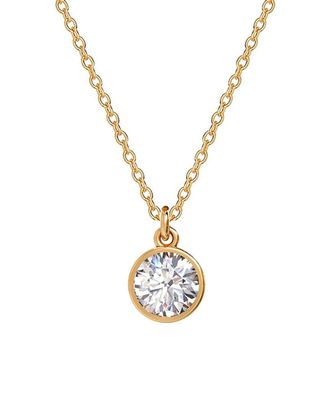 Gabi Rielle 14K Over Silver CZ Sparkling Necklace