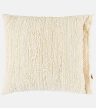 Lyria Biplex wool and cotton-blend cushion
