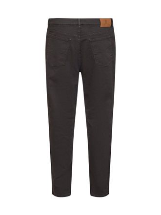 Brunello Cucinelli Mens Jeans Dark Brown Garment-Dyed Cotton
