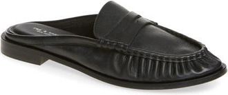Rag & Bone Lexi Leather Flat Mule in Black at Nordstrom, Size 38.5