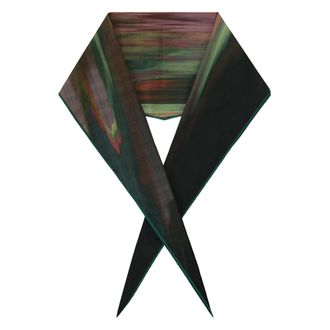 Ermenegildo Zegna Silky Scarves, male, Multicolor, Size: ONE SIZE Scarf with Pointed Profile