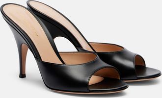 Gianvito Rossi Sofia leather mules