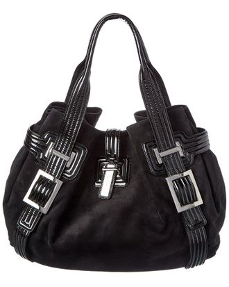 Roger Vivier Suede & Leather Hobo Bag