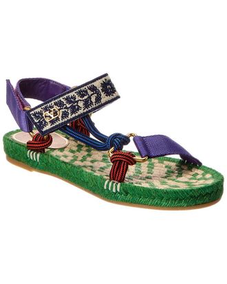 Valentino Lake Powell Leather-Trim Sandal