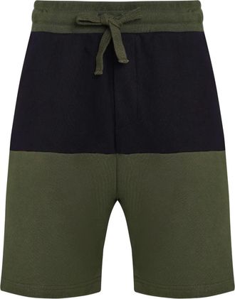 Osklen Shorts met colourblocking - Groen