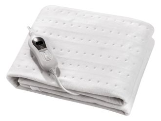 Purline Calienta camas el&eacute;ctrico 60W blanco apagado autom&aacute;tico 150x80cm