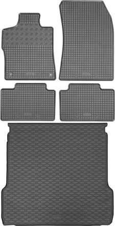 OEM Juego De Alfombrillas De Goma Para Coche Y Maletero Para Peugeot 308 Iii Kombi / Sw A Partir De Diciembre De 2021