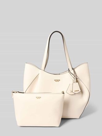 Guess Tote Bag in Leder-Optik Modell Amorette in Offwhite, Gr&ouml;&szlig;e 1