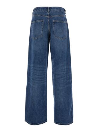 Tory Burch Wide-Leg Denim Jeans - Blue