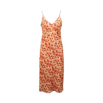 Max Mara Alvaro Wo Silk Dress - Dames - Casual kleedjes - Oranje - S - Kleedjes