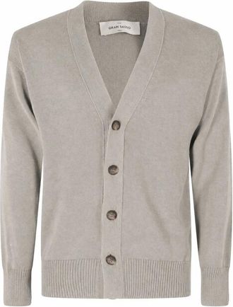 Gran Sasso Klassieke Cardigan - Heren - Vesten - Grijs - 2XL - Truien & Vesten