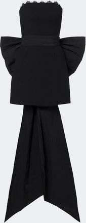 Rebecca Vallance Abito corto bustier Aurelia con fiocco e pizzo