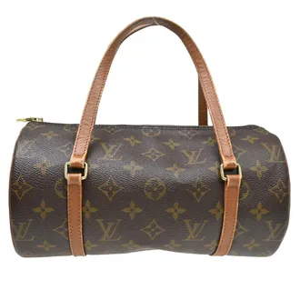 Louis Vuitton Papillon Handbag Monogram Canvas Brown Canvas Handbag (Pre-Owned)