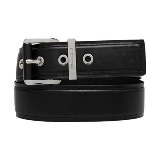 Michael Kors Colby Leren Riem - Dames - Riemen - Zwart - M - Leer - Accessoires