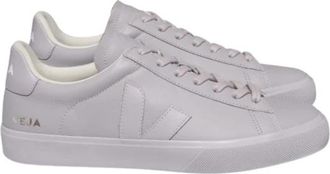Veja Lila Leren Sneakers - Dames - Sneakers - Paars - 37 EU - Katoen - Schoenen