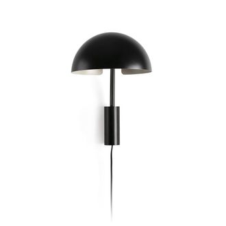 Netlighting Dominica Dome Wall Lamp Black Black 1x E27