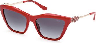 Guess GU00199 66B Womens Sunglasses Red Size 56